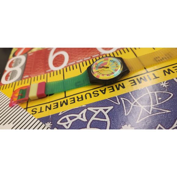 Vintage Swatch watch WORLD RECORD GB721 NON WORKIKG DISPLAY DUMMY - Picture 7 of 9